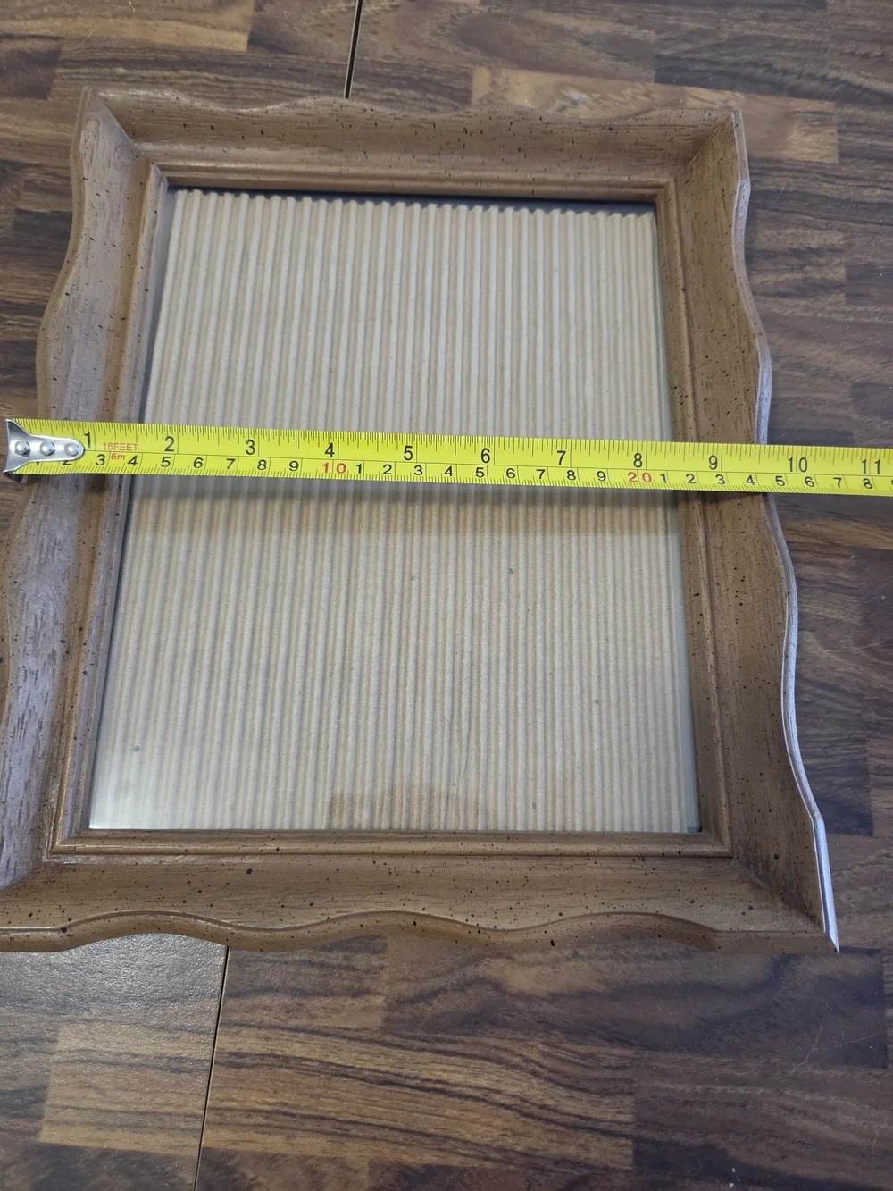 1972 VINTAGE FAUX WOOD PHOTO PICTURE FRAME Cottagecore